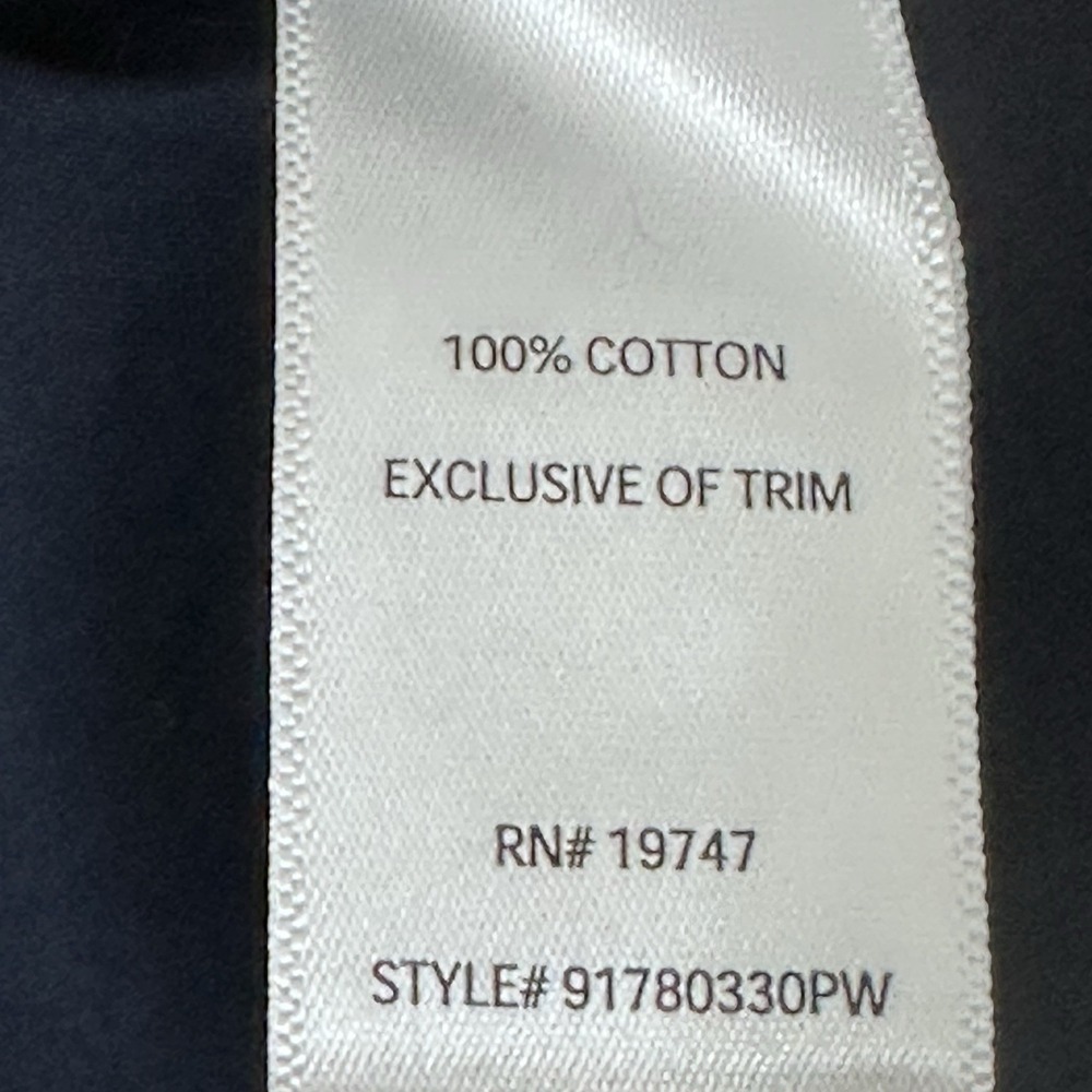 The Pioneer Woman V-Neck Tie Cuff High Low Blouse Women's Size XXL Blue - Picture 7 of 9
